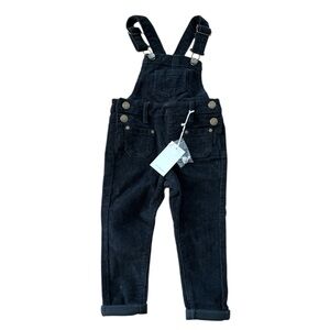 Jamie Kay Black Corduroy Overalls 1Y
